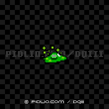 バブルスライムの画像：FC版ドラクエ3の敵・モンスター図鑑 ／ ドラクエ3攻略