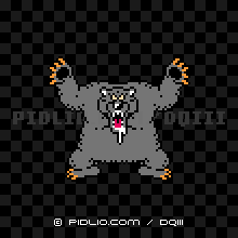 グリズリーの画像：FC版ドラクエ3の敵・モンスター図鑑 ／ ドラクエ3攻略