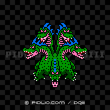 やまたのおろちの画像：FC版ドラクエ3の敵・モンスター図鑑 ／ ドラクエ3攻略