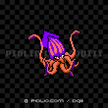 クラーゴンの画像：FC版ドラクエ3の敵・モンスター図鑑 ／ ドラクエ3攻略