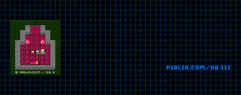 イシス東のほこらのマップ画像 ／ FC版ドラゴンクエストIII攻略 ─ pidlio.com
