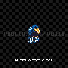 おおがらすの画像：GB版ドラクエ3の敵・モンスター図鑑 ／ ドラゴンクエスト3攻略