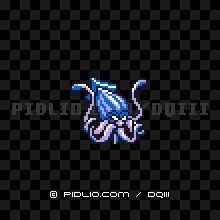 だいおうイカの画像：GB版ドラクエ3の敵・モンスター図鑑 ／ ドラゴンクエスト3攻略