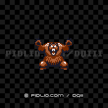 ごうけつぐまの画像：GB版ドラクエ3の敵・モンスター図鑑 ／ ドラゴンクエスト3攻略