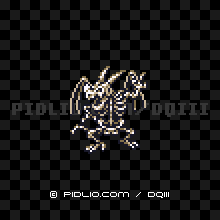 スカルゴンの画像：GB版ドラクエ3の敵・モンスター図鑑 ／ ドラゴンクエスト3攻略