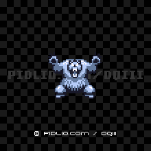 シルバーベアの画像：GB版ドラクエ3の敵・モンスター図鑑 ／ ドラゴンクエスト3攻略