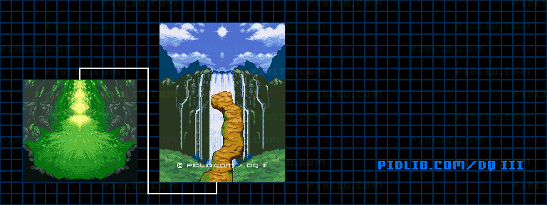 性格診断「精霊の質問」のマップ画像 ／ GB版ドラゴンクエストIII攻略 ─ pidlio.com