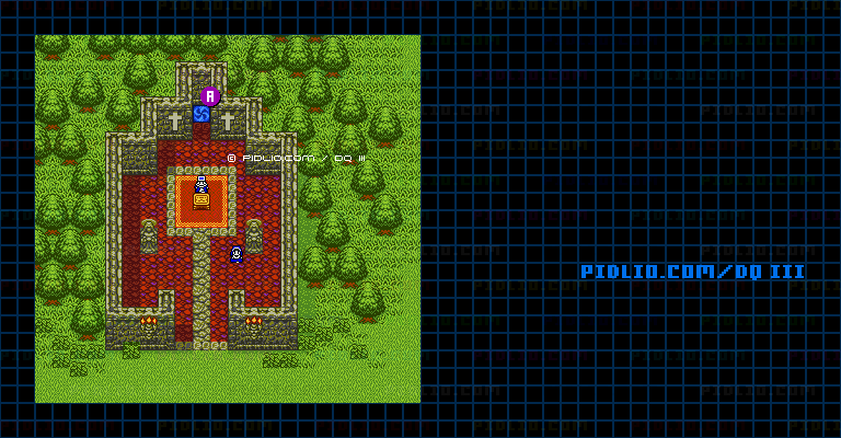 旅人のほこらのマップ画像 ／ GB版ドラゴンクエスト3攻略 ─ pidlio.com