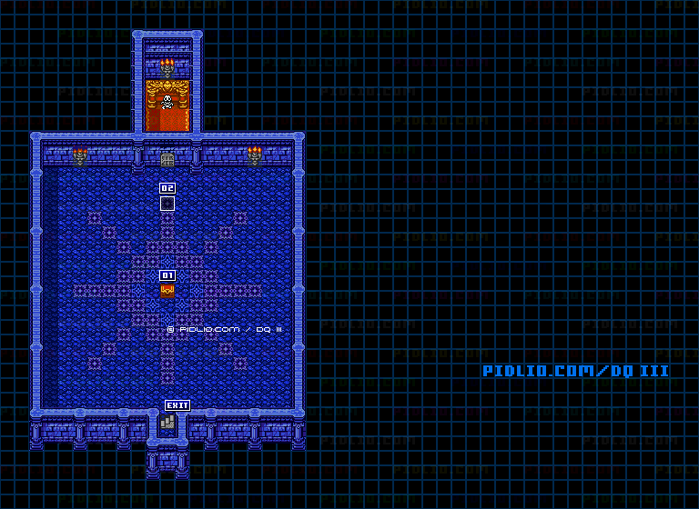 浅瀬のほこらのマップ画像 ／ GB版ドラゴンクエスト3攻略 ─ pidlio.com