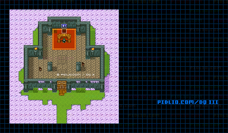 ホビットのほこらのマップ画像 ／ GB版ドラゴンクエスト3攻略 ─ pidlio.com
