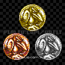 おおがらすのモンスターメダルの画像：GB版ドラクエ3の敵・モンスターメダル図鑑 ／ ドラゴンクエスト3攻略