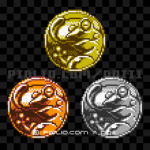 フロッガーのモンスターメダルの画像：GB版ドラクエ3の敵・モンスターメダル図鑑 ／ ドラゴンクエスト3攻略