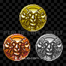 さそりばちのモンスターメダルの画像：GB版ドラクエ3の敵・モンスターメダル図鑑 ／ ドラゴンクエスト3攻略