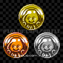 ホイミスライムのモンスターメダルの画像：GB版ドラクエ3の敵・モンスターメダル図鑑 ／ ドラゴンクエスト3攻略