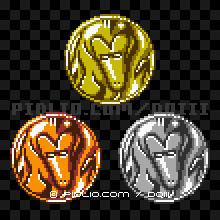 おばけありくいのモンスターメダルの画像：GB版ドラクエ3の敵・モンスターメダル図鑑 ／ ドラゴンクエスト3攻略