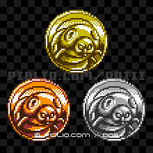 キャタピラーのモンスターメダルの画像：GB版ドラクエ3の敵・モンスターメダル図鑑 ／ ドラゴンクエスト3攻略