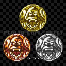 ひとくいがのモンスターメダルの画像：GB版ドラクエ3の敵・モンスターメダル図鑑 ／ ドラゴンクエスト3攻略