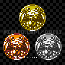 キャットフライのモンスターメダルの画像：GB版ドラクエ3の敵・モンスターメダル図鑑 ／ ドラゴンクエスト3攻略