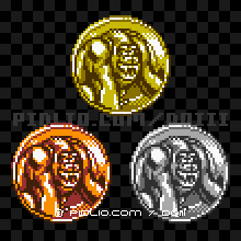 あばれザルのモンスターメダルの画像：GB版ドラクエ3の敵・モンスターメダル図鑑 ／ ドラゴンクエスト3攻略