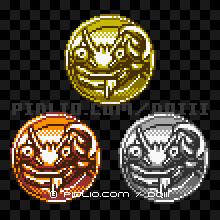 じごくのハサミのモンスターメダルの画像：GB版ドラクエ3の敵・モンスターメダル図鑑 ／ ドラゴンクエスト3攻略