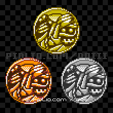 マミーのモンスターメダルの画像：GB版ドラクエ3の敵・モンスターメダル図鑑 ／ ドラゴンクエスト3攻略