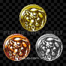 デスジャッカルのモンスターメダルの画像：GB版ドラクエ3の敵・モンスターメダル図鑑 ／ ドラゴンクエスト3攻略