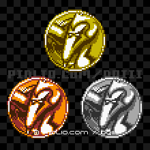 アントベアのモンスターメダルの画像：GB版ドラクエ3の敵・モンスターメダル図鑑 ／ ドラゴンクエスト3攻略