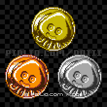 ベホマスライムのモンスターメダルの画像：GB版ドラクエ3の敵・モンスターメダル図鑑 ／ ドラゴンクエスト3攻略