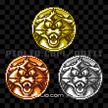 キャットバットのモンスターメダルの画像：GB版ドラクエ3の敵・モンスターメダル図鑑 ／ ドラゴンクエスト3攻略