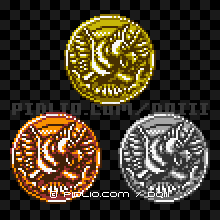 ガルーダのモンスターメダルの画像：GB版ドラクエ3の敵・モンスターメダル図鑑 ／ ドラゴンクエスト3攻略