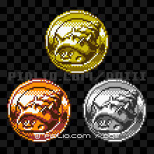 スライムつむりのモンスターメダルの画像：GB版ドラクエ3の敵・モンスターメダル図鑑 ／ ドラゴンクエスト3攻略