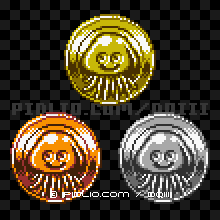 しびれくらげのモンスターメダルの画像：GB版ドラクエ3の敵・モンスターメダル図鑑 ／ ドラゴンクエスト3攻略