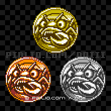 ガニラスのモンスターメダルの画像：GB版ドラクエ3の敵・モンスターメダル図鑑 ／ ドラゴンクエスト3攻略