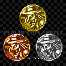 まほうおばばのモンスターメダルの画像：GB版ドラクエ3の敵・モンスターメダル図鑑 ／ ドラゴンクエスト3攻略