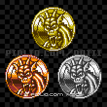 ガメゴンのモンスターメダルの画像：GB版ドラクエ3の敵・モンスターメダル図鑑 ／ ドラゴンクエスト3攻略