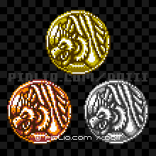 ごくらくちょうのモンスターメダルの画像：GB版ドラクエ3の敵・モンスターメダル図鑑 ／ ドラゴンクエスト3攻略