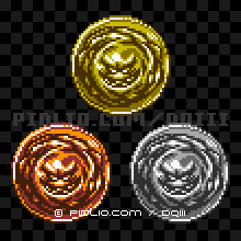 ばくだんいわのモンスターメダルの画像：GB版ドラクエ3の敵・モンスターメダル図鑑 ／ ドラゴンクエスト3攻略