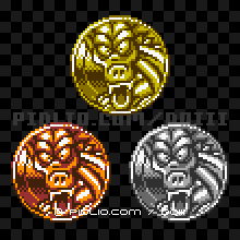 ガメゴンロードのモンスターメダルの画像：GB版ドラクエ3の敵・モンスターメダル図鑑 ／ ドラゴンクエスト3攻略