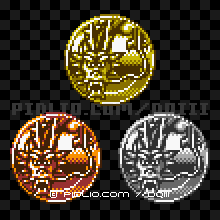 スノードラゴンのモンスターメダルの画像：GB版ドラクエ3の敵・モンスターメダル図鑑 ／ ドラゴンクエスト3攻略