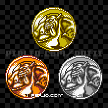 トロルのモンスターメダルの画像：GB版ドラクエ3の敵・モンスターメダル図鑑 ／ ドラゴンクエスト3攻略