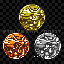 ミニデーモンのモンスターメダルの画像：GB版ドラクエ3の敵・モンスターメダル図鑑 ／ ドラゴンクエスト3攻略