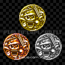 じごくのきしのモンスターメダルの画像：GB版ドラクエ3の敵・モンスターメダル図鑑 ／ ドラゴンクエスト3攻略