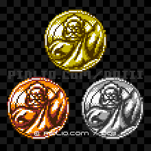 うごくせきぞうのモンスターメダルの画像：GB版ドラクエ3の敵・モンスターメダル図鑑 ／ ドラゴンクエスト3攻略