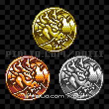 サラマンダーのモンスターメダルの画像：GB版ドラクエ3の敵・モンスターメダル図鑑 ／ ドラゴンクエスト3攻略