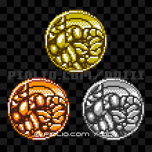 ゴールドマンのモンスターメダルの画像：GB版ドラクエ3の敵・モンスターメダル図鑑 ／ ドラゴンクエスト3攻略