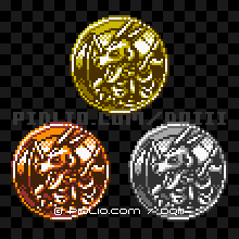 スカルゴンのモンスターメダルの画像：GB版ドラクエ3の敵・モンスターメダル図鑑 ／ ドラゴンクエスト3攻略