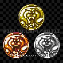 ダースリカントのモンスターメダルの画像：GB版ドラクエ3の敵・モンスターメダル図鑑 ／ ドラゴンクエスト3攻略