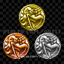 メイジキメラのモンスターメダルの画像：GB版ドラクエ3の敵・モンスターメダル図鑑 ／ ドラゴンクエスト3攻略