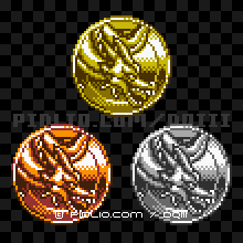 ドラゴンのモンスターメダルの画像：GB版ドラクエ3の敵・モンスターメダル図鑑 ／ ドラゴンクエスト3攻略