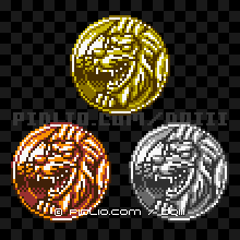 マントゴーアのモンスターメダルの画像：GB版ドラクエ3の敵・モンスターメダル図鑑 ／ ドラゴンクエスト3攻略